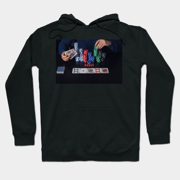 poker player Hoodie by 1STunningArt